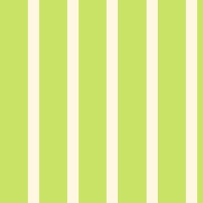 Styling with Thick bright green  and Thin white Vertical Stripes and Lines
