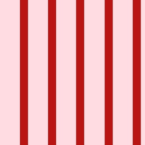 Styling with Thick light pink  and Thin red Vertical Stripes and Lines