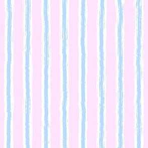 Pastel Holiday Stripes Light Light Pink White and Light Blue