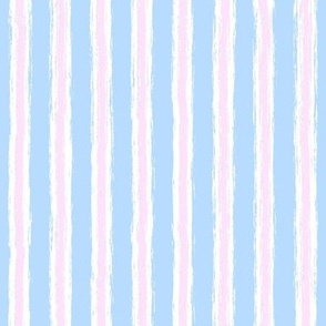 Pastel Holiday Stripes Light Blue White and Light Pink