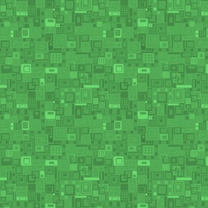 Hipster Squares Mellow Green