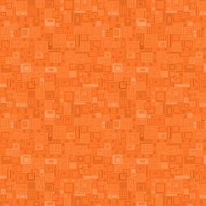 Hipster Squares Mellow Orange