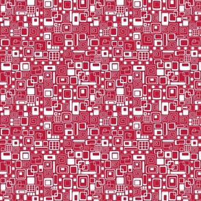 Hipster Squares Red