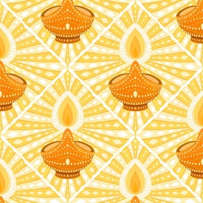 12" Bright Oil Lamps - Diwali - Karthikgai Deepam