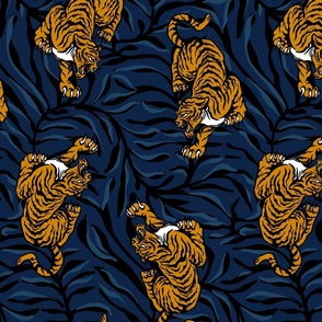 Tiger Tora  blue jungle 