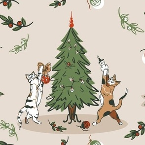 Christmas mood with cats 