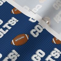 Medium Scale Team Spirit Football Go Colts! in Indianapolis Speed Blue and Grey