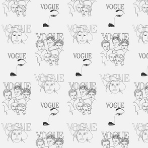 International Womens Day - Hand Drawn Continuous Contour Line Art - Faces of Vogue