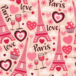 Romantic Valentine’s Day - Love in Paris - Pink