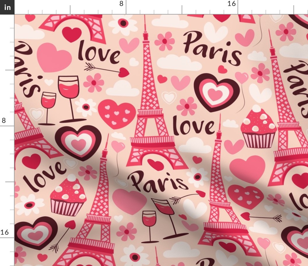 Romantic Valentine’s Day - Love in Paris - Pink