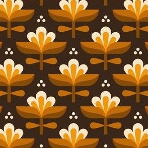 3017 C Small - midcentury modern lilies