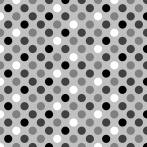 Grayscale Polkadots