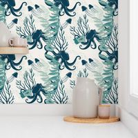 World Oceans Day Other Holidays Design Challenge - Sea Life on Woven Texture