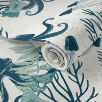 World Oceans Day Other Holidays Design Challenge - Sea Life on Woven Texture