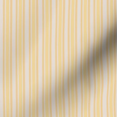 Hand Drawn Preppy Stripe- Yellow