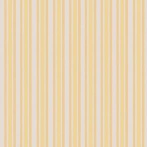 Hand Drawn Preppy Stripe- Yellow
