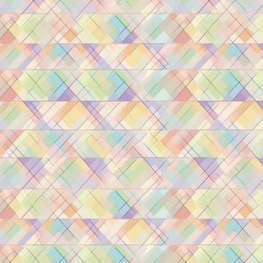 spring pastel geometric stripes and squares