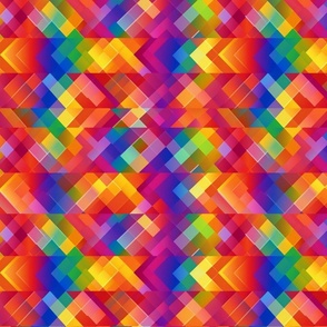 rainbow geometric psychedelic groovy pattern