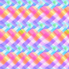 groovy geometric rainbow art nouveau pattern