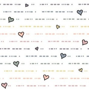 I Love you in Morse Code- Rainbow: Small