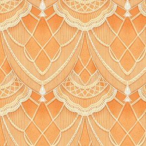 Macrame orange large