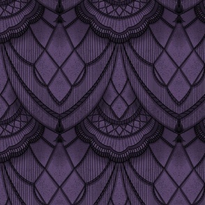 Macrame purple large
