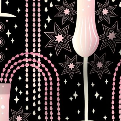 Champagne Vibes Pink Wallpaper Size
