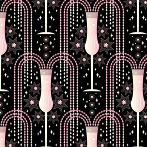 Champagne Vibes Pink Wallpaper Size