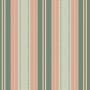 muted spring flowers stripes