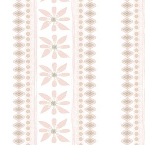 French farmhouse floral modern stripe lavender green 