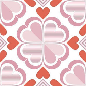 Pink Flowers & Cinnamon Hearts