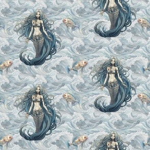 Undead Ocean, Mermaid and Fish