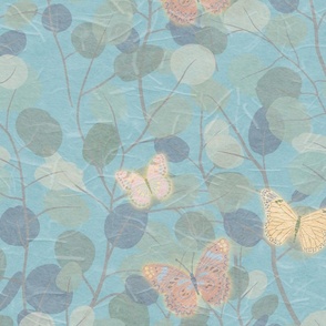 Serene Eucalyptus & Butterflies-XL2