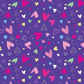 Hearts (purple)