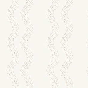 Small Dotted Wavy Stripes in Pink | Minimalistic Wallpaper