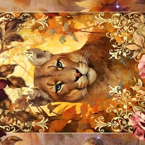 36x54 blanket lioness