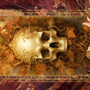 36x54 blanket gothic skull
