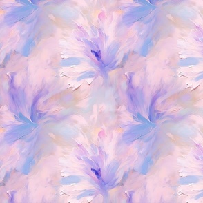Pastel Dream - Abstract Floral Impression in Soft Lavender and Pink Hues
