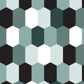 masculine hexagons small scale