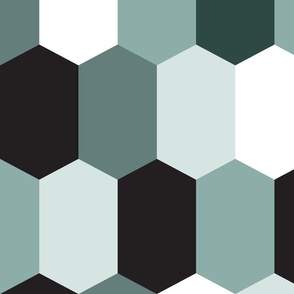 masculine hexagons wallpaper scale