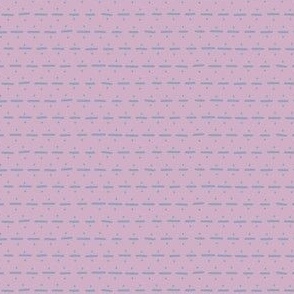 Dashes and Dots - Hand Drawn Division Sign Pattern - Light Blue on Lavender