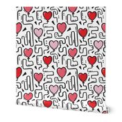 Love Maze - Heart Balloon Pattern