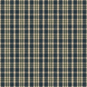 North Country Plaid - large - denim, canvas, and forest 