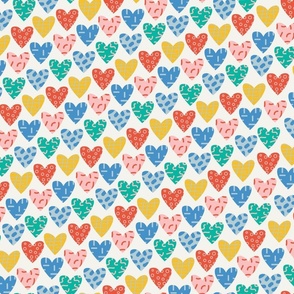 Tiny Hearts Fabric, Wallpaper and Home Decor
