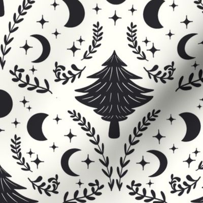 Yule - Winter Solstice in Black and White