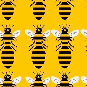 Yellow and Black Bee Pattern