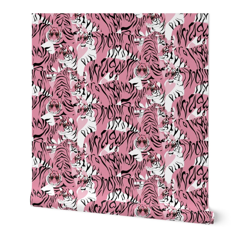 Pink Love Tigers