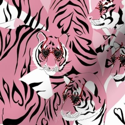 Pink Love Tigers