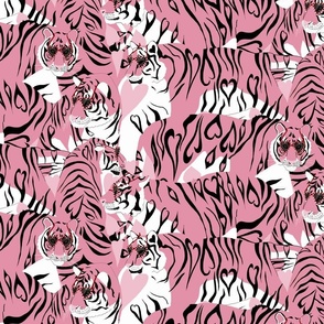 Pink Love Tigers