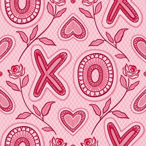 Valentine XO Heart Lace Large scale
